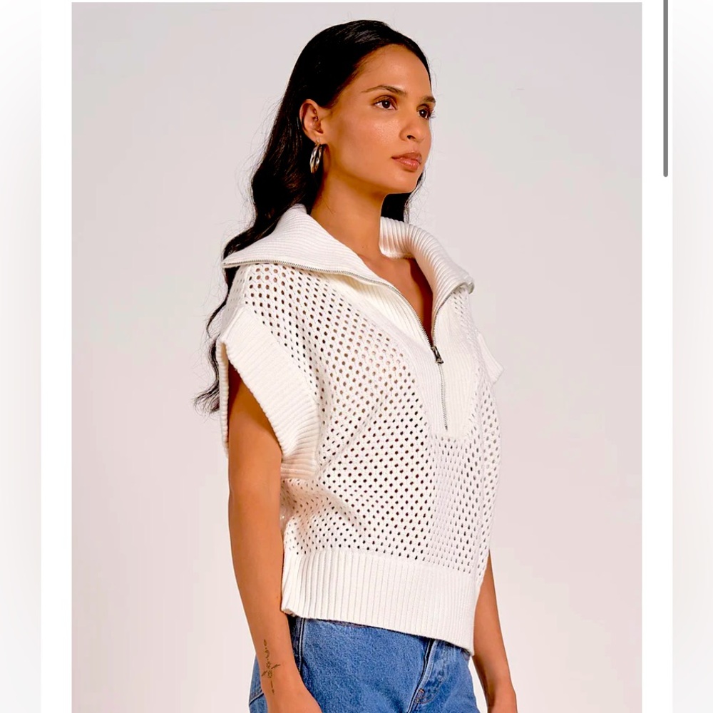 Elan Allie white sweater